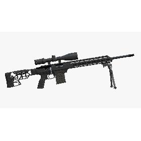 3D TAC21 Gen2 Black Chassis System for Remington 700  7,62x51 model